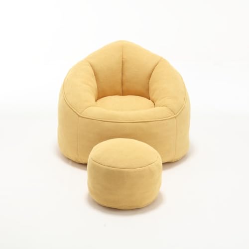 Memory Foam Bean Bag Chair with Ottoman Y96307