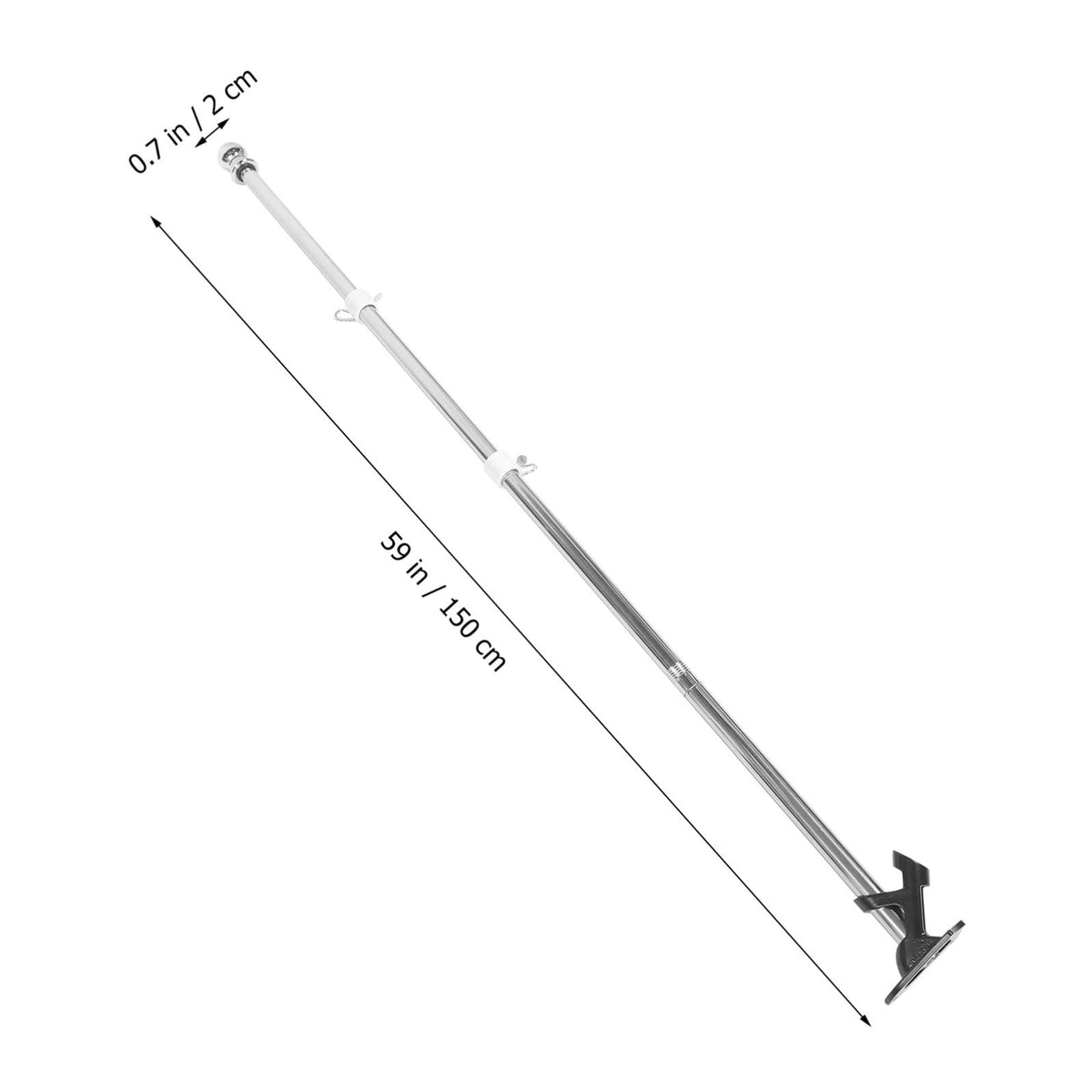 1.5m Stainless Steel Flag Pole Set S37278