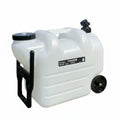Black Portable Water Container with Faucet and Wheels M442