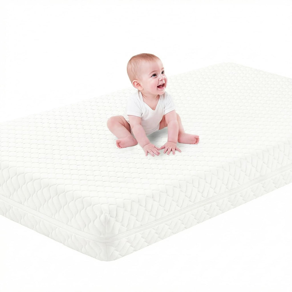 Crib Mattress, Dual Sided Memory Foam Toddler Bed Mattress T25839
