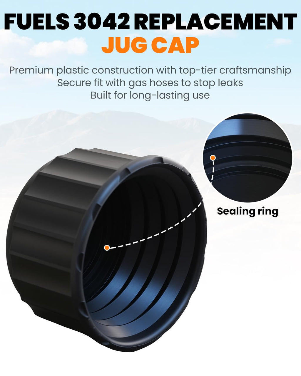 2 Pack Replacement Fuel Jug Cap A823