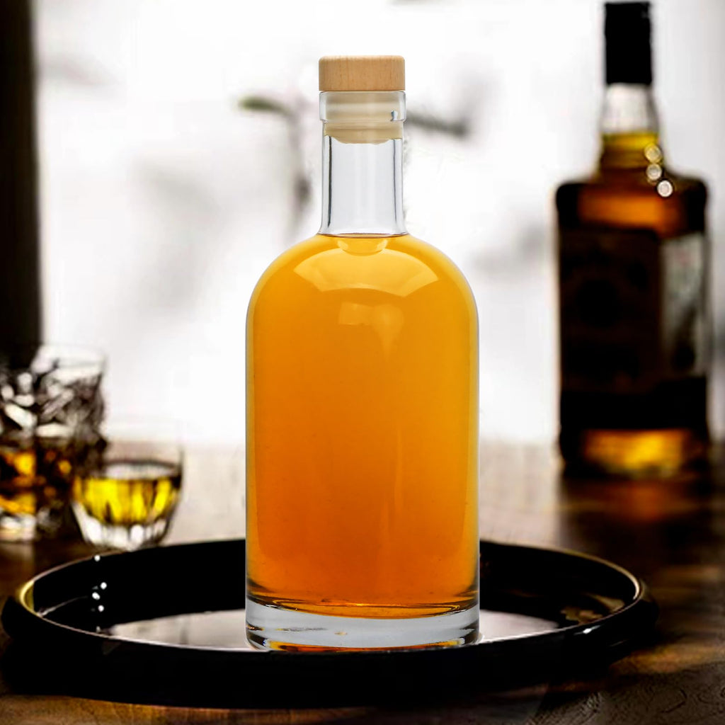 Clear Glass Bottles with T-Top Cork I524