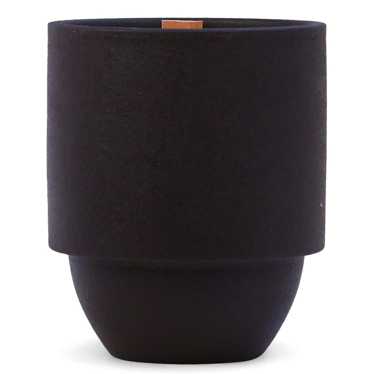Scented Soy Candle in Reusable Ceramic Jar with Wood Wick, 11 oz Q830