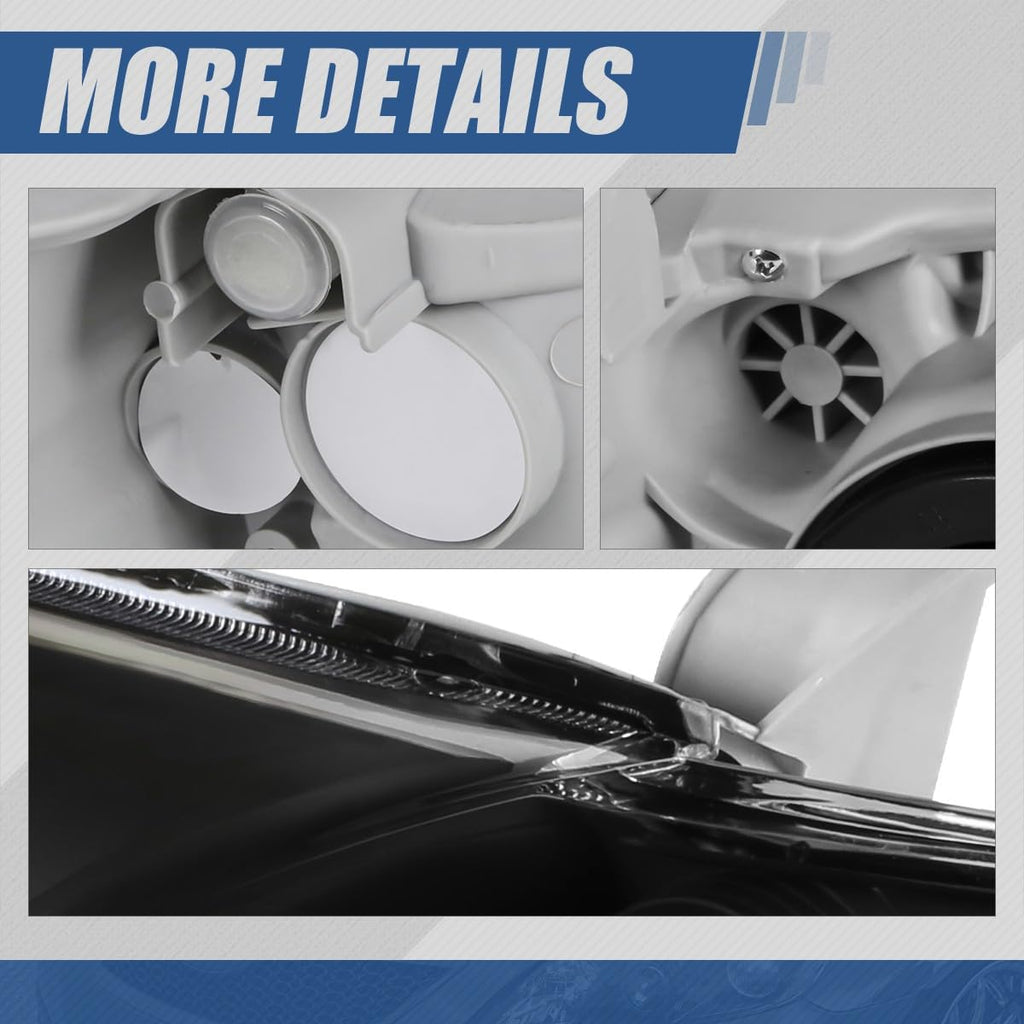 Black Projector Headlights Assembly R5886
