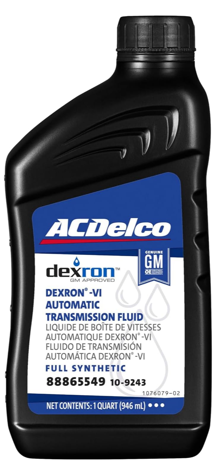 Dexron VI Full Synthetic Automatic Transmission Fluid 1 qt Case of 12 J6601