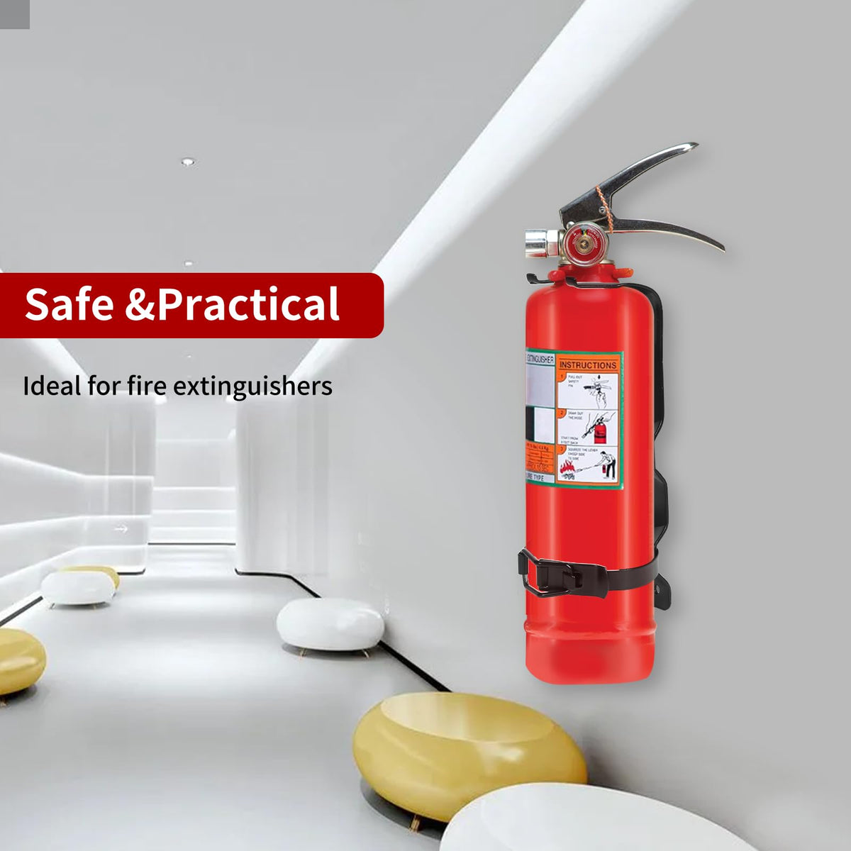 2.5LB Fire Extinguisher Wall Mount Metal Bracket P819