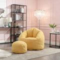 Microfiber Memory Foam Bean Bag Chair with Ottoman C430166