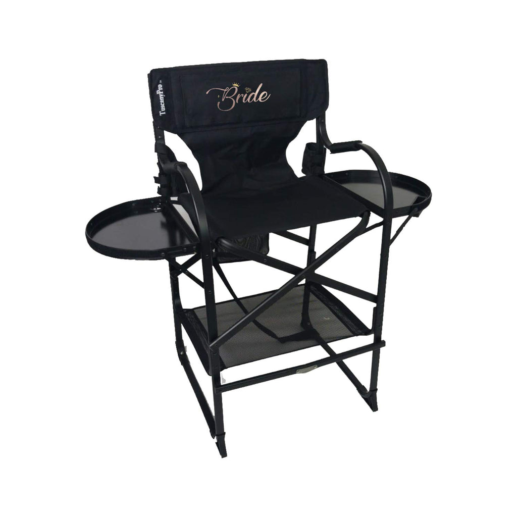 Tall Heavy Duty Director Chair with Adjustable Seat Height and Carry Bag U319