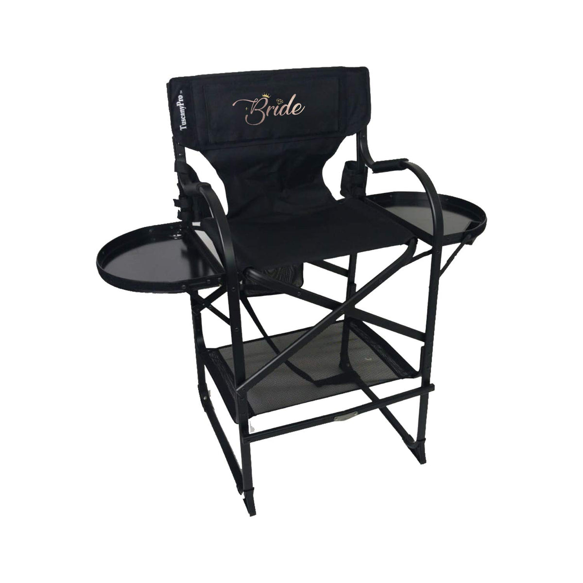 Tall Heavy Duty Director Chair with Adjustable Seat Height and Carry Bag U319