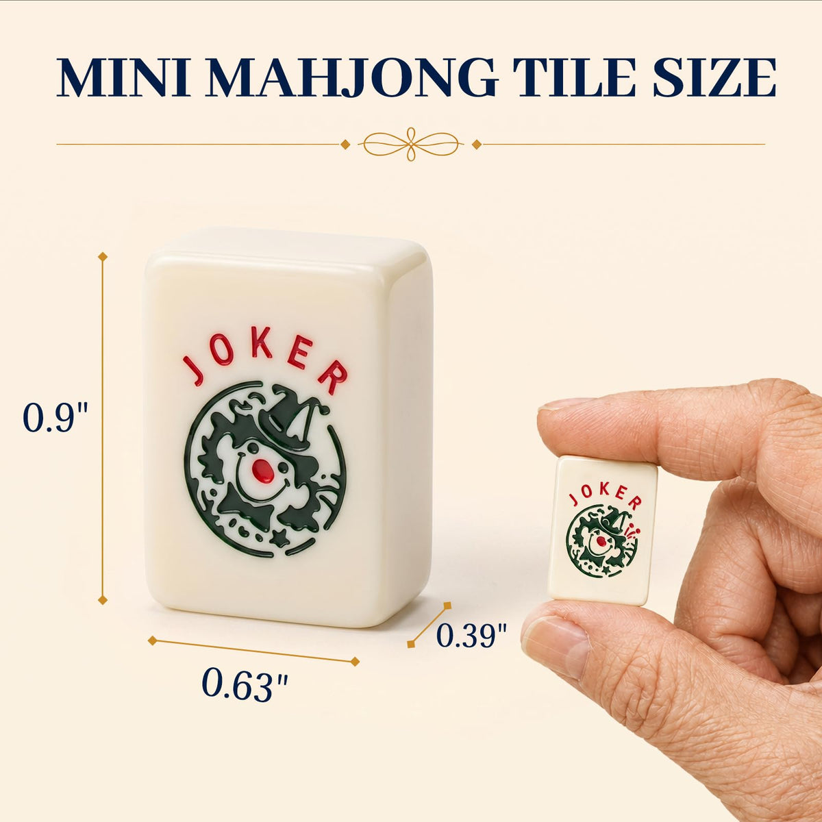 0.9-inch Mini Mahjong Set C4236
