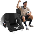 2 Pack Portable Folding Stadium Seats with Back Support and Cushion R360439