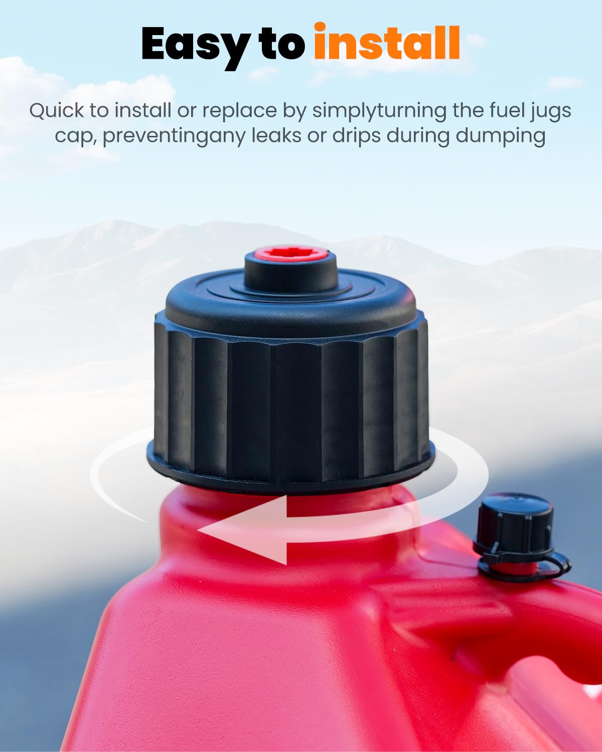 2 Pack Replacement Fuel Jug Cap A823