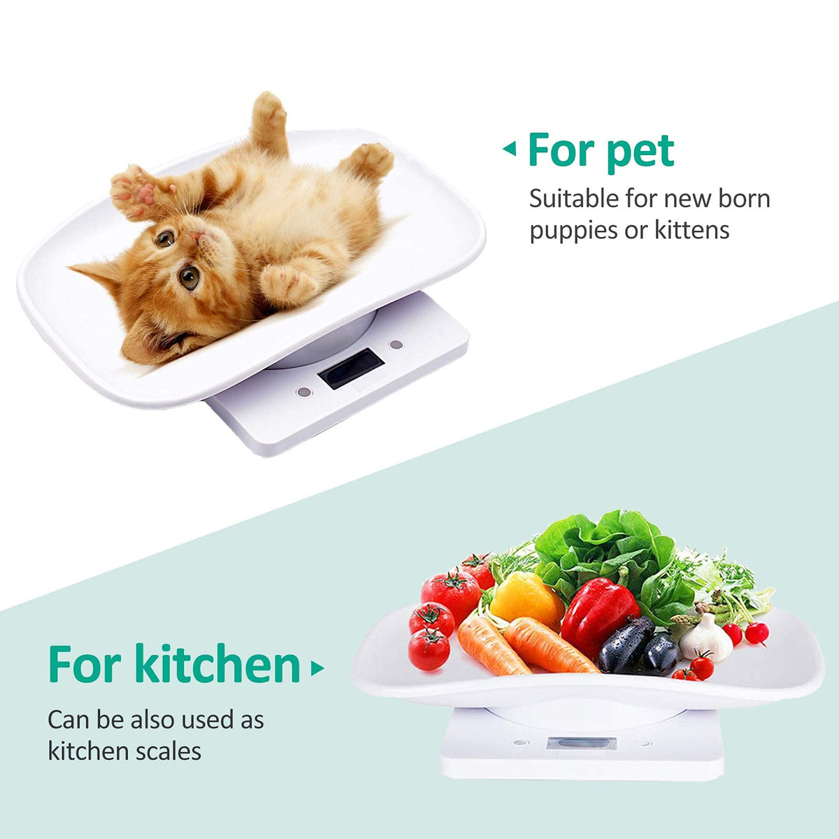 Digital Pet Scale with Tape Measure L802