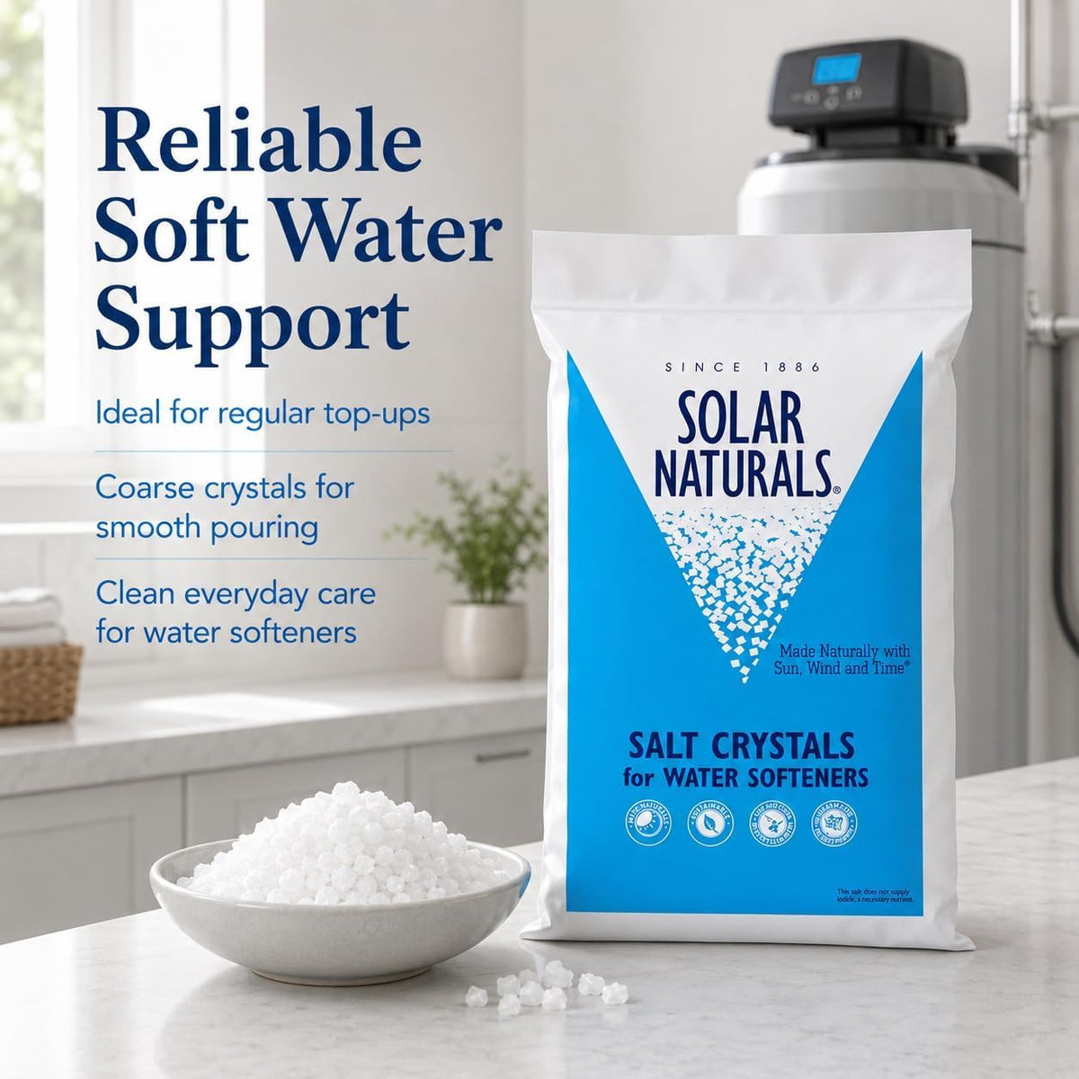 Water Softener Salt Crystals 40lb 2 Pack W2805
