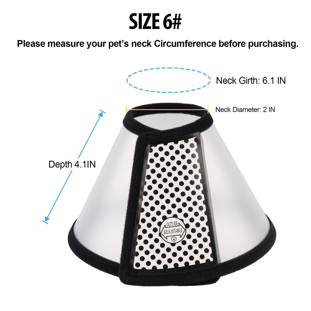 Adjustable Plastic Recovery Pet Cone A9331