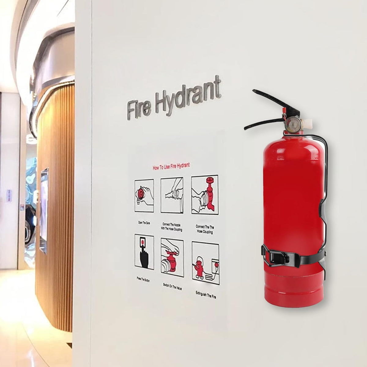 2.5LB Fire Extinguisher Wall Mount Metal Bracket P819