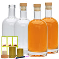Clear Glass Bottles with T-Top Cork I524