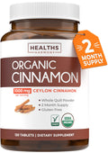 USDA Organic Ceylon Cinnamon 1000mg Vegan Non-GMO Supplement Y50261