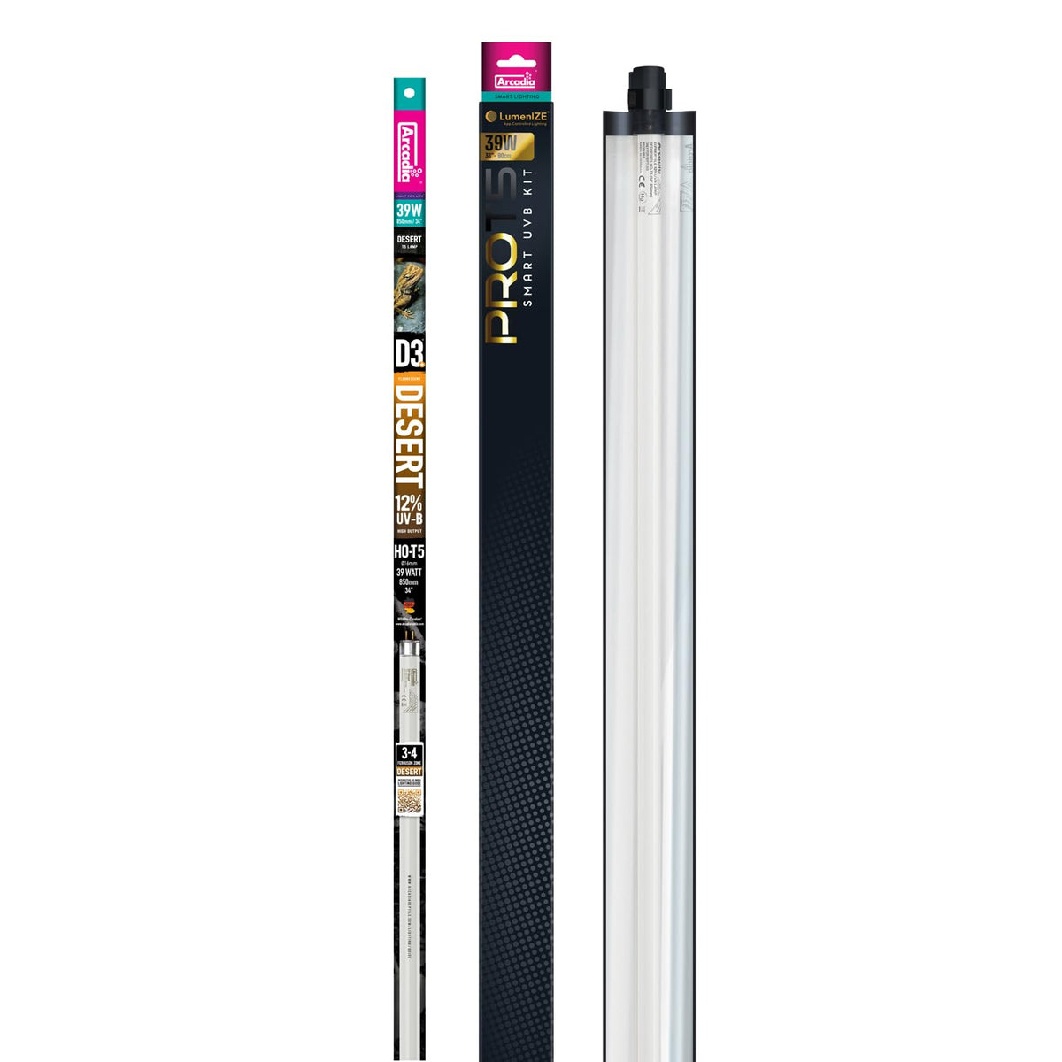 36" 39 Watts 12% UVB Desert Reptile Light Fixture Kit N85962