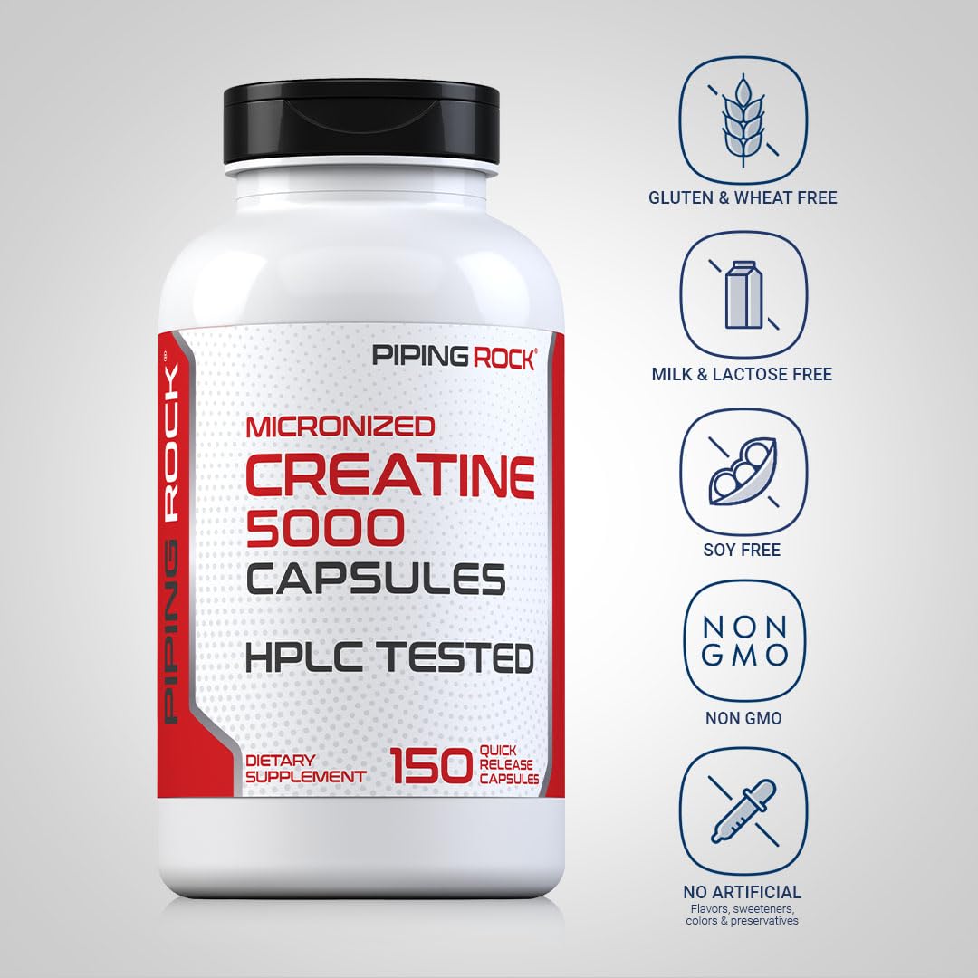 Creatine Monohydrate Capsules 5000mg 150 Pills H579222