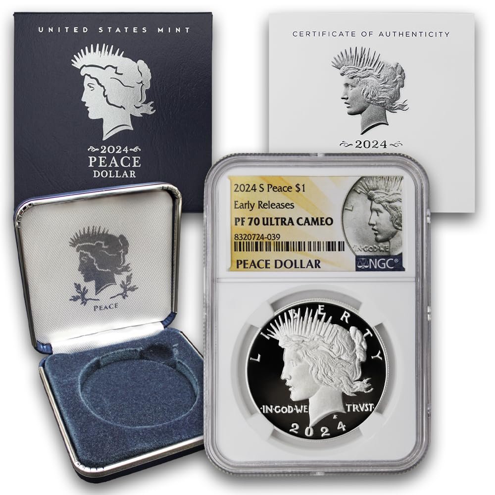 2024 American Silver Peace Dollar Coin PF-70 Ultra Cameo L5785