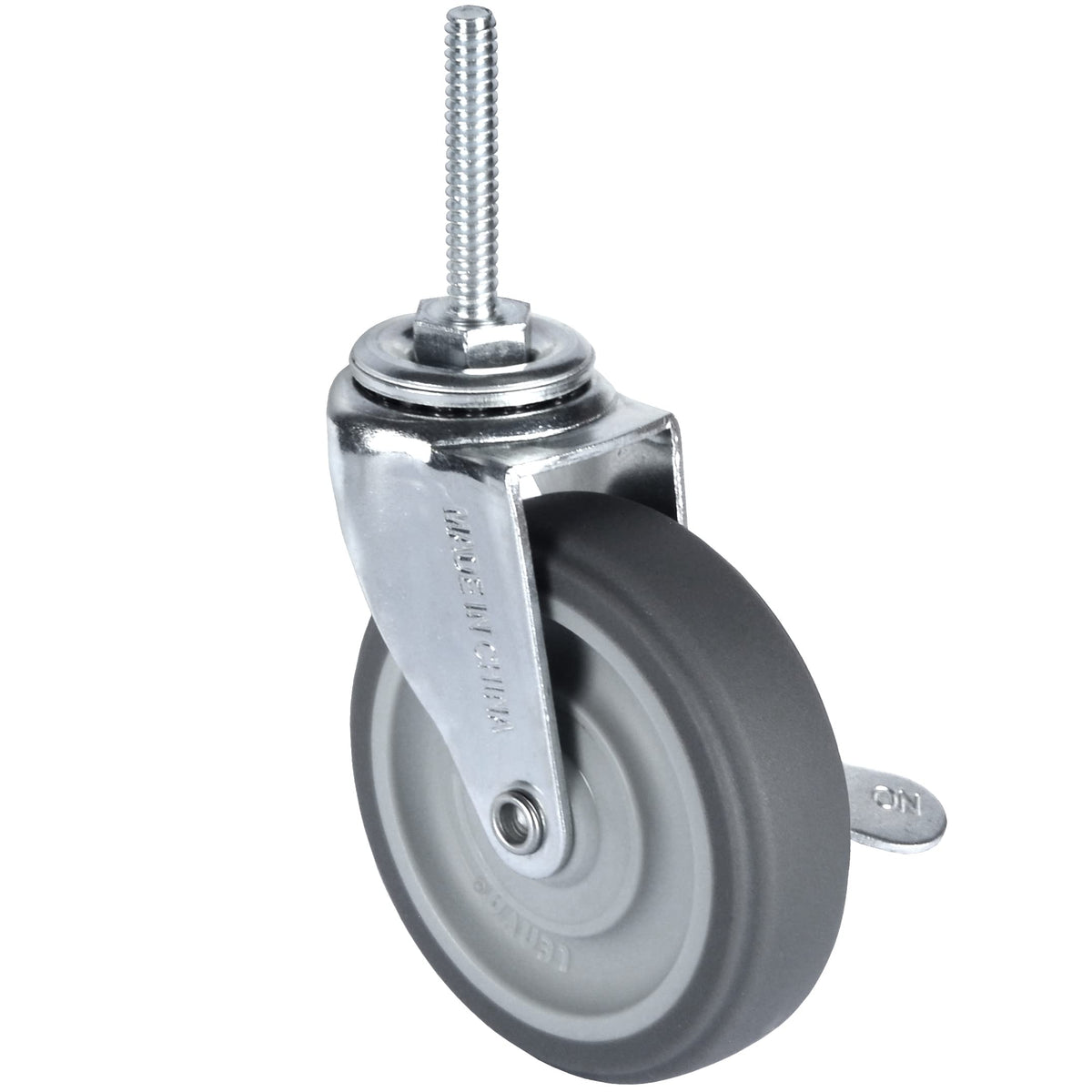 3 Inch Set of 4 Heavy Duty Swivel Rubber Caster Wheels Q718