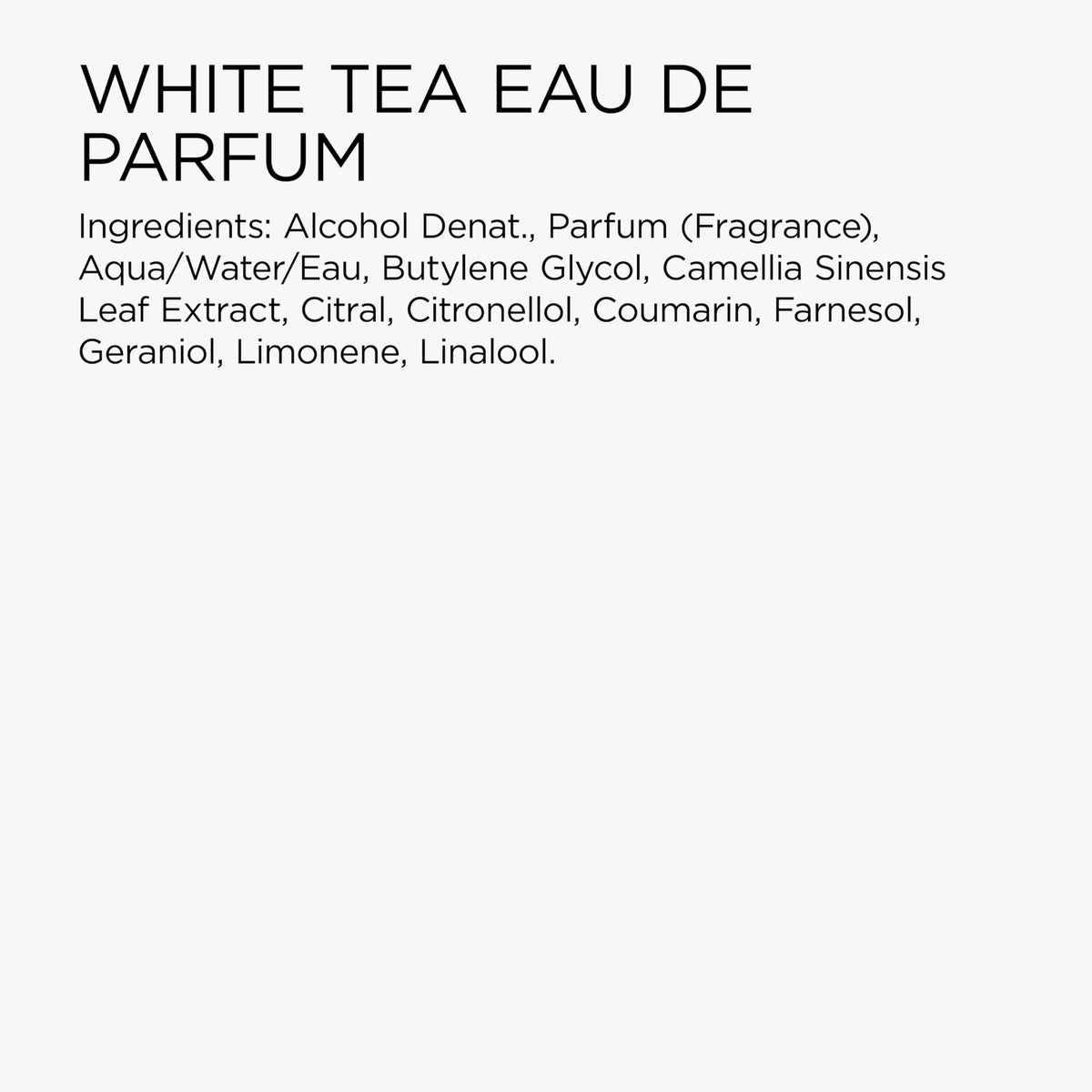 White Tea Eau de Parfum F7952