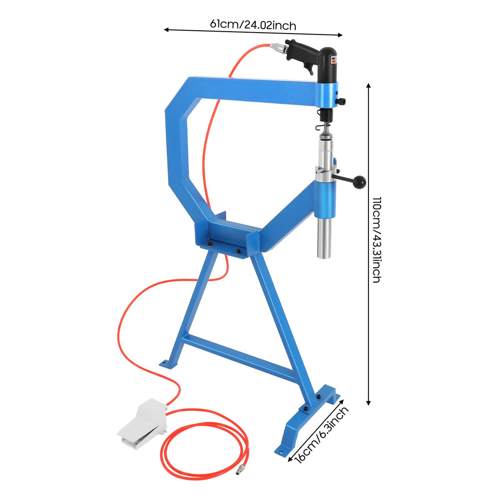 Pneumatic Planishing Hammer with Stand and Pedal B5216