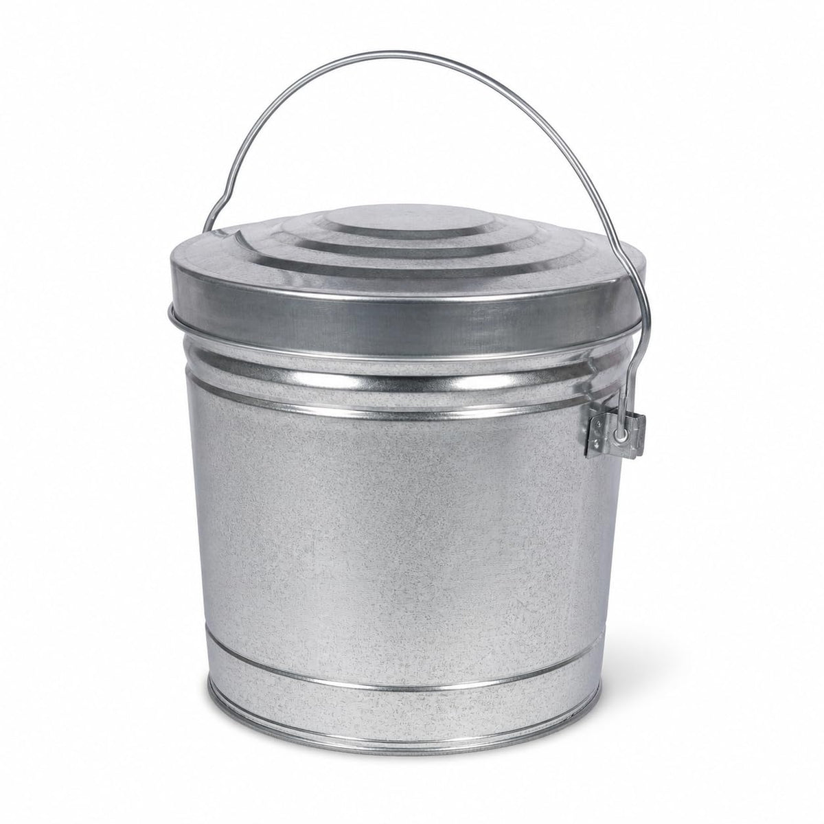 6 Gal Galvanized Steel Can with Locking Lid Y95145