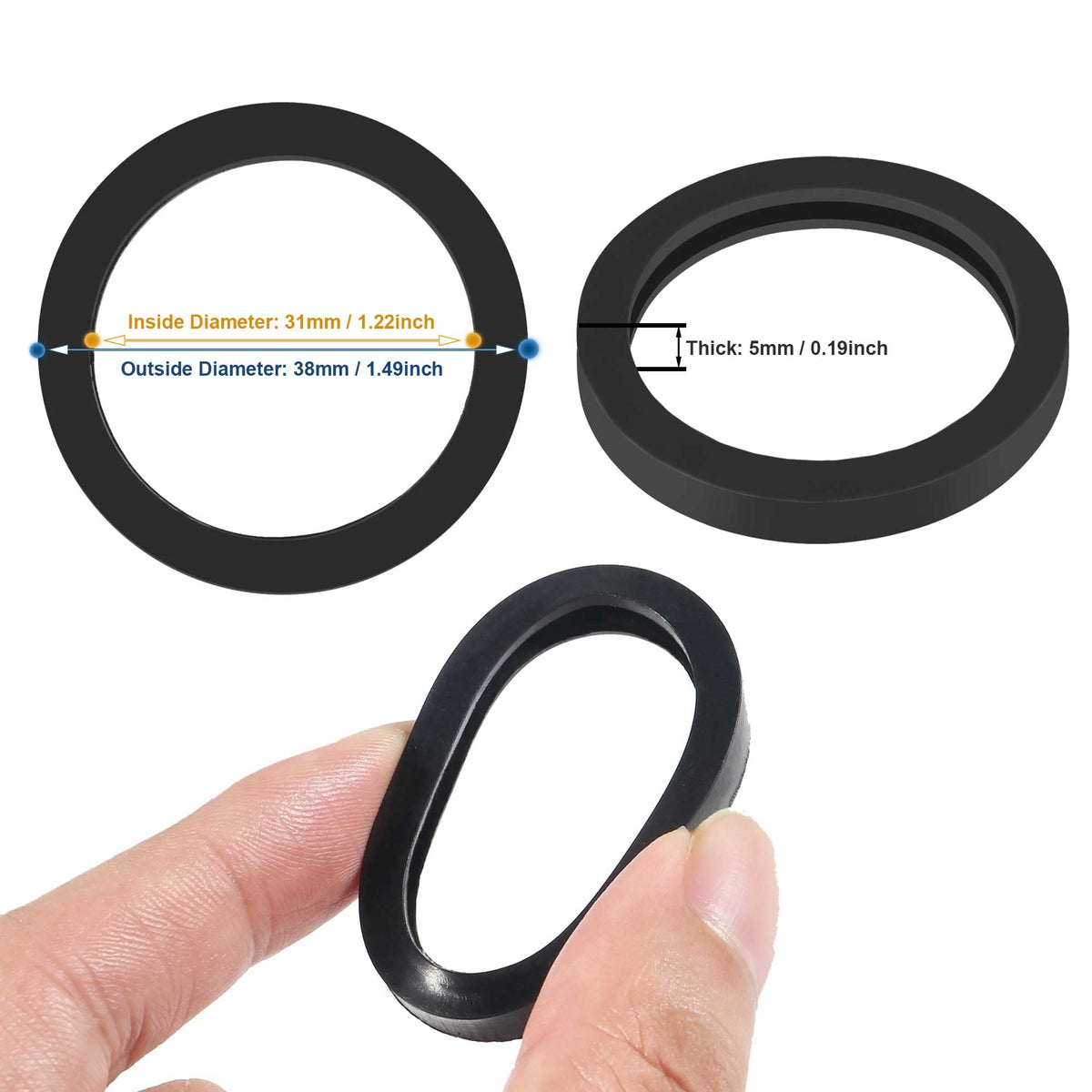 Gas Can Spout Gasket Seals Replacement Rubber Gaskets H179040
