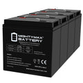 6 Volt 36 AH Rechargeable SLA AGM Battery 4 Pack G168679