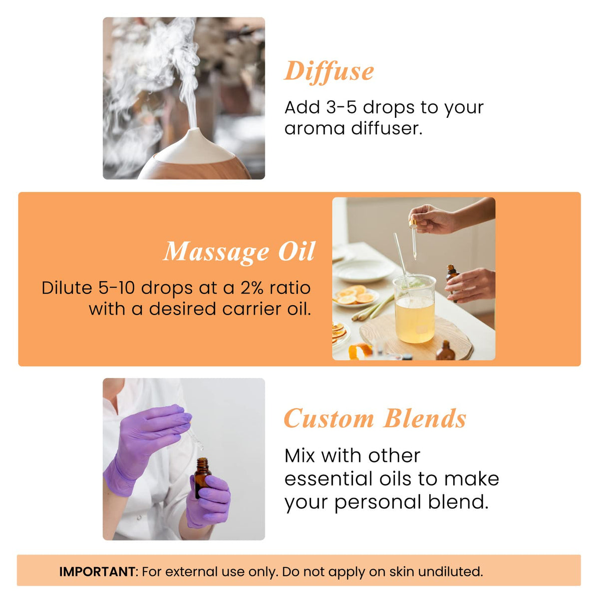 Sweet Orange Eucalyptus and Lavender Essential Oil 4 Fl. Oz C592865