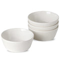 Ceramic Soup Bowls Set of 4, 6.3 inch Microwave Safe White M8625