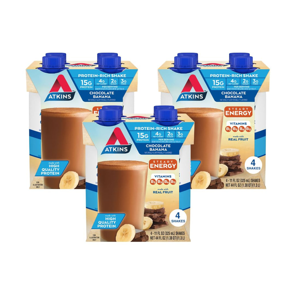 Chocolate Banana & Mocha Latte Protein Shake, 15g Protein, Keto Friendly P572