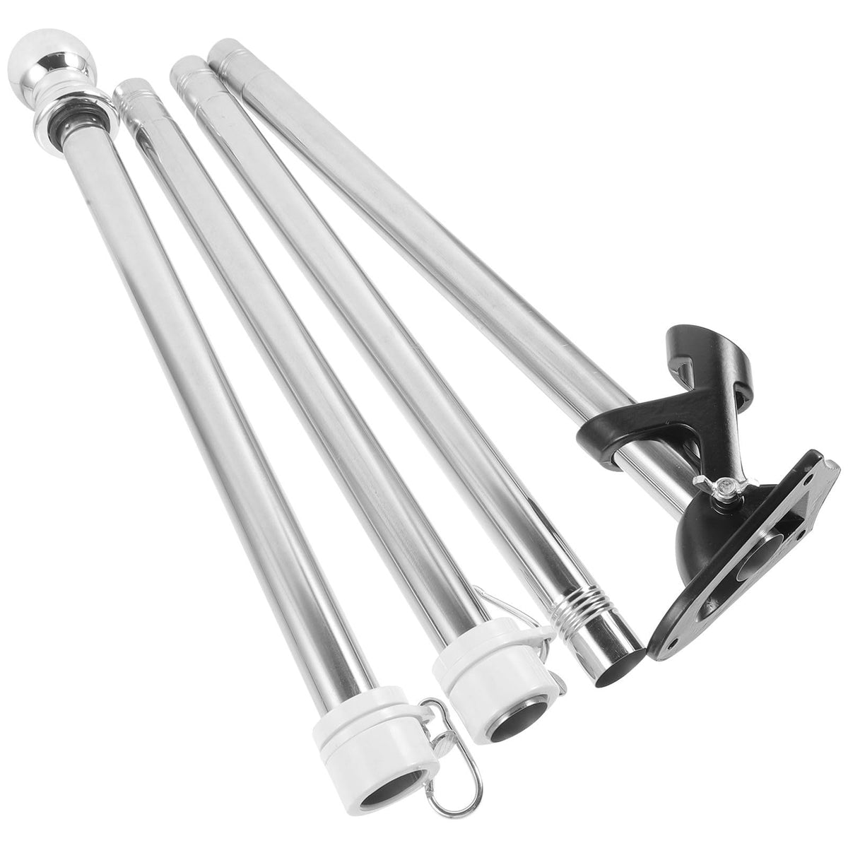 1.5m Stainless Steel Flag Pole Set S37278