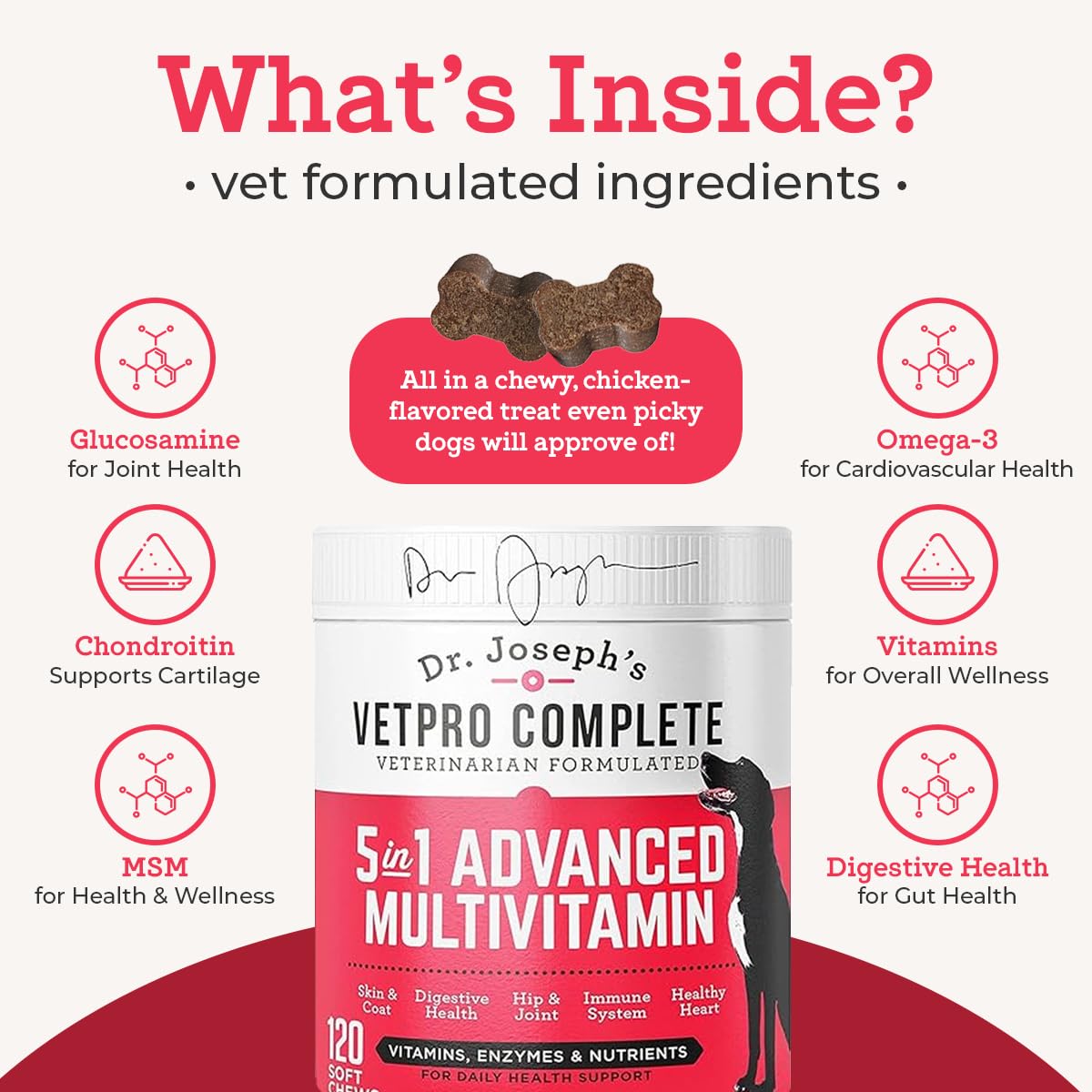 120 Count Dog Multivitamin Chew M34383