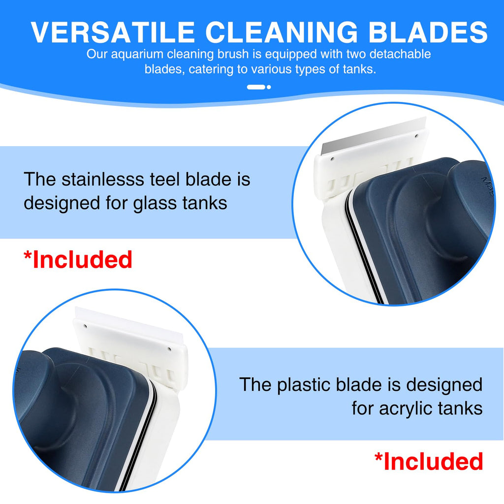 Automatic Fish Feeder and Magnetic Glass Cleaner Brush N206815