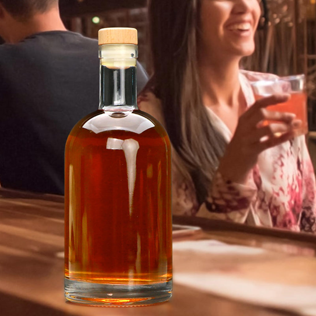 Clear Glass Bottles with T-Top Cork I524