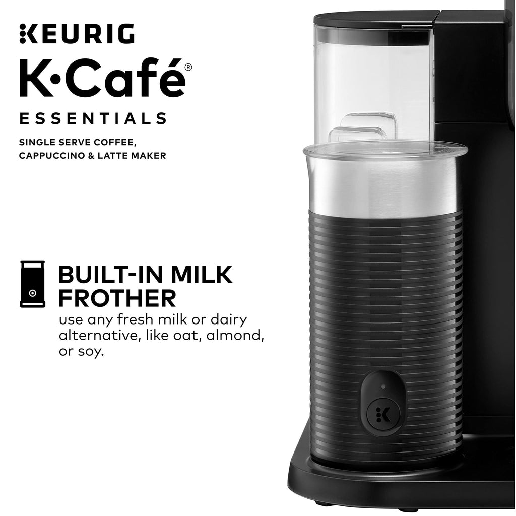 Single Serve Coffee, Latte and Cappuccino Maker, Black O104892