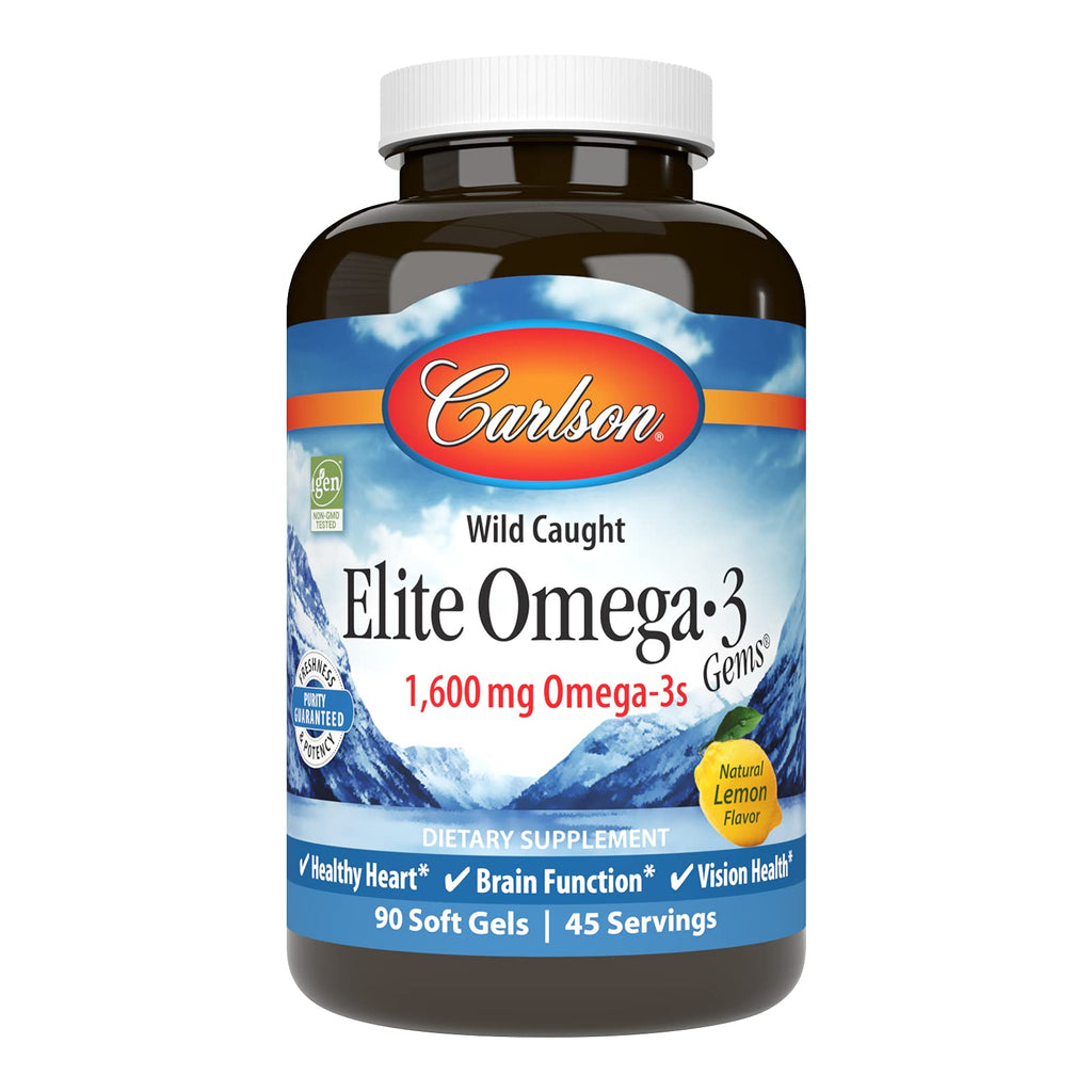 Omega-3 1600 mg Lemon 90 Softgels U17032