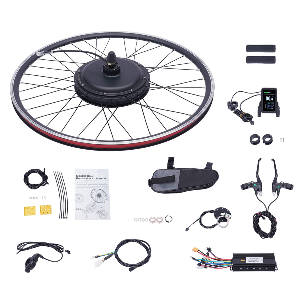 48V 1000W E-Bike Conversion Kit with Display Brushless Gearless Motor Y2755