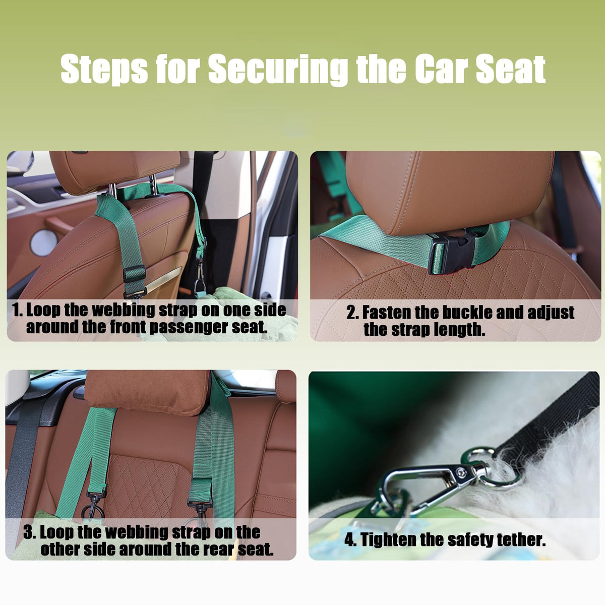 2-in-1 Dog Car Seat for Small Dogs R946