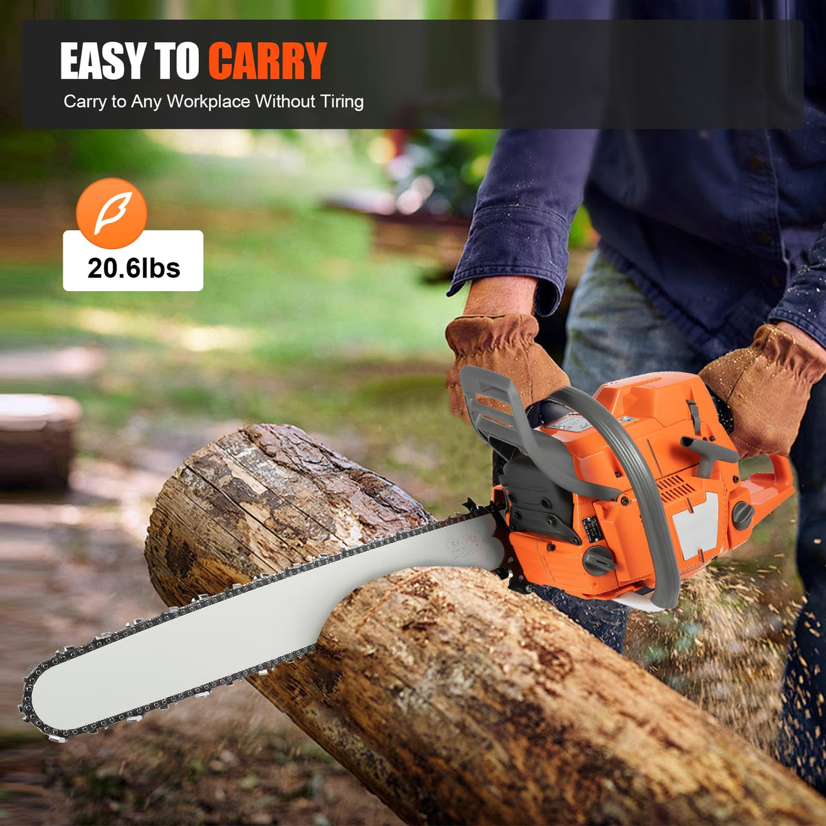 24'' 72CC 2-Stroke Gas Chainsaw H54179