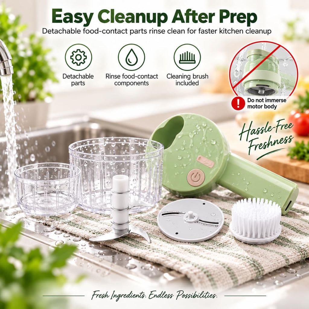 5-in-1 Wireless Electric Vegetable Chopper Y4538