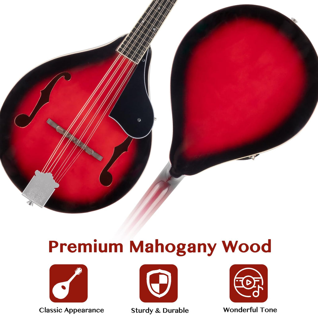 8 Strings Acoustic Mahogany Wood Mandolin E97313