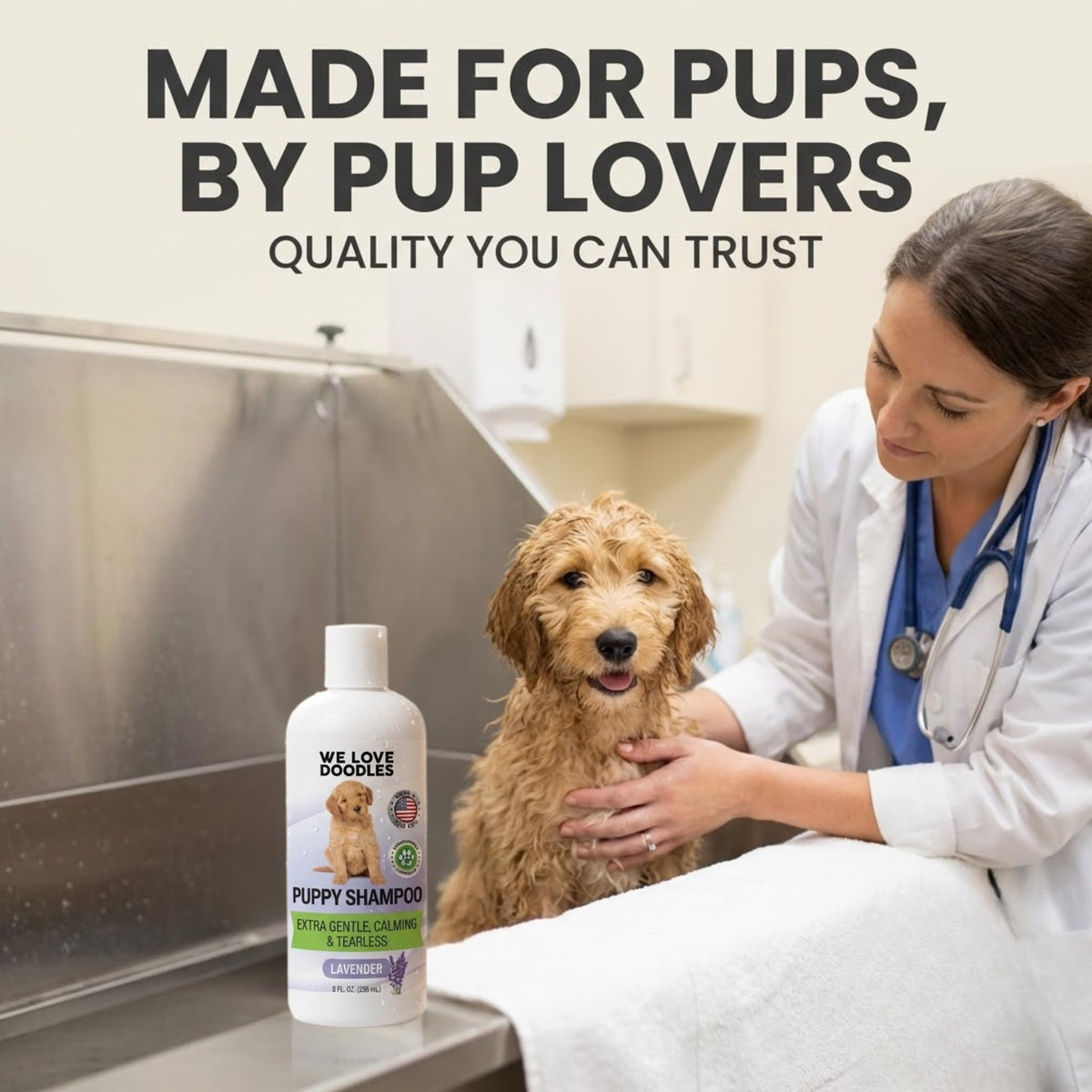 Tearless Hypoallergenic Puppy Shampoo & Conditioner 8 oz T850786