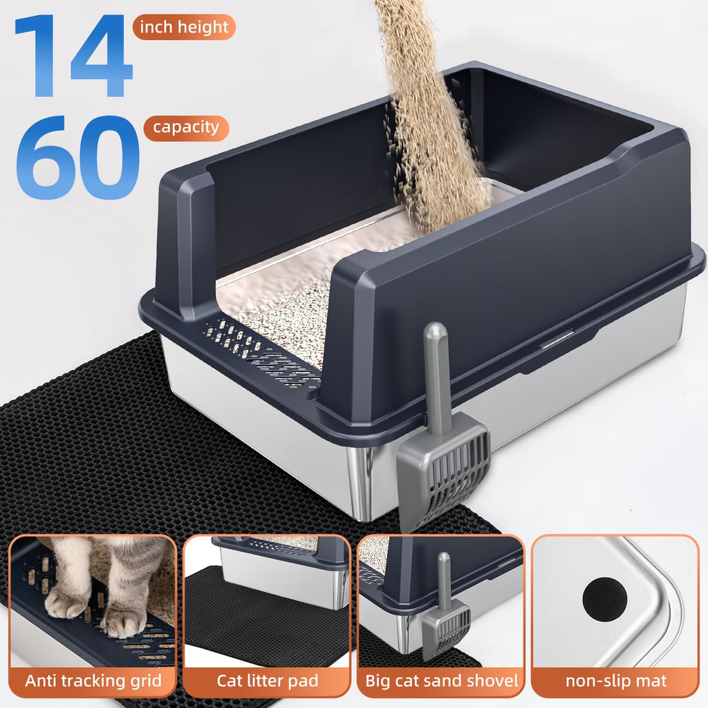 XXXL Stainless Steel Litter Box M5951