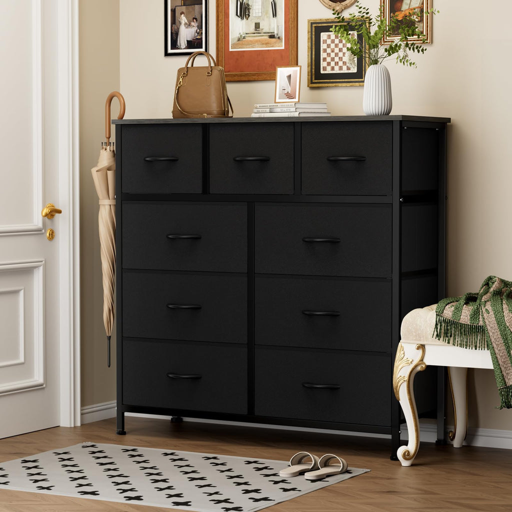 Black 9 Drawer Dresser Z212816