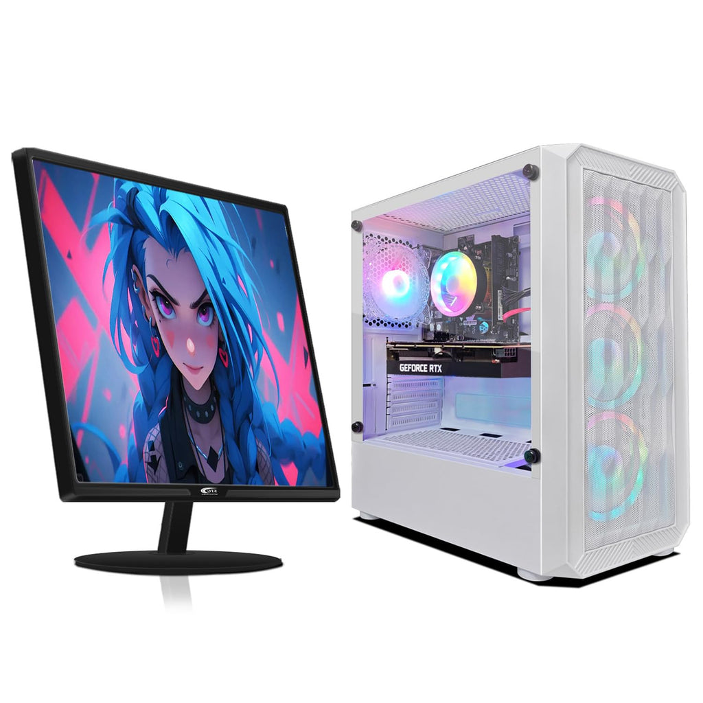 Gaming PC Bundle with 24Inch FHD LED Monitor E18893