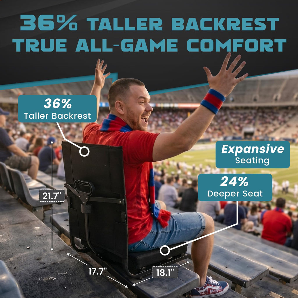 Folding Stadium Seat with Back Support H4584